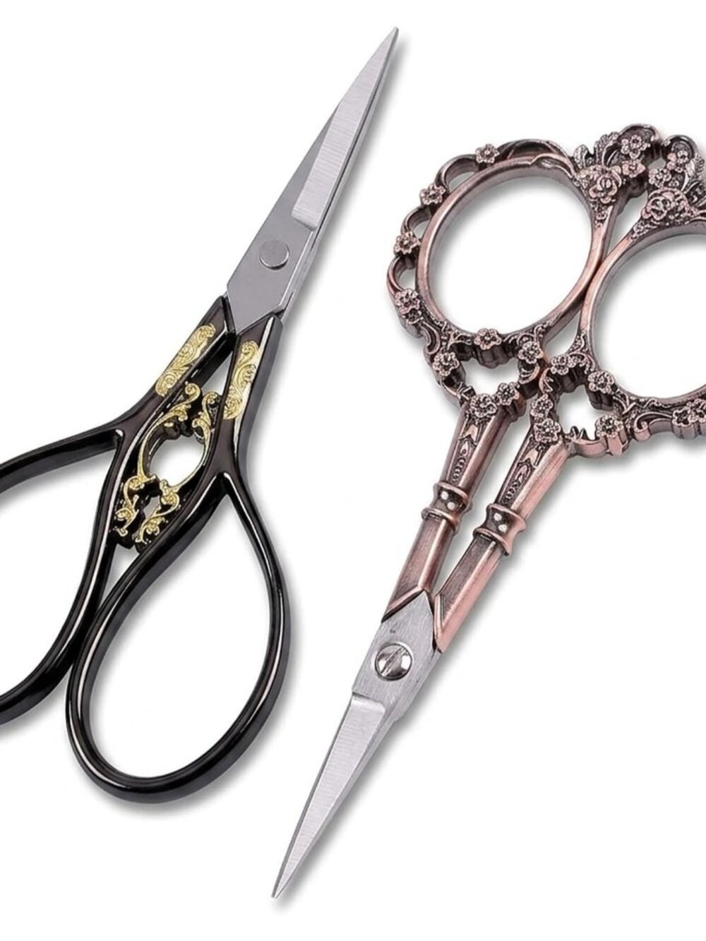 Vintage Plum Blossom Clouds Sewing Scissors for Embroidery, Sewing